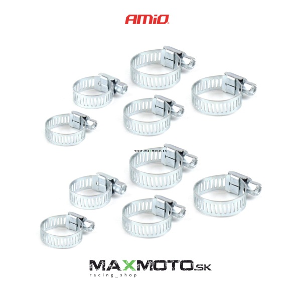 Svorky na hadice AMIO, 10 ks